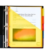 Pen+Gear Vibrant Color 8-Tab Dividers with Pockets