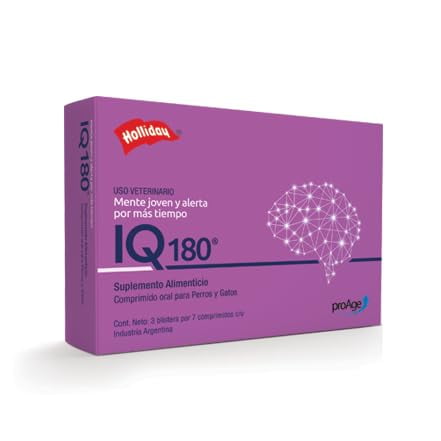 IQ-180 Vitaminas para perros geriátricos, 21 tbs