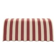thumbnail image 2 of Awntech 8.375 ft Savannah Fixed Awning Acrylic Fabric, Burgundy/Tan Stripe, 2 of 2