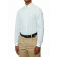 thumbnail image 2 of Lands' End Mens Regular-Fit Yellow Plaid Dress Shirt, 2 of 3