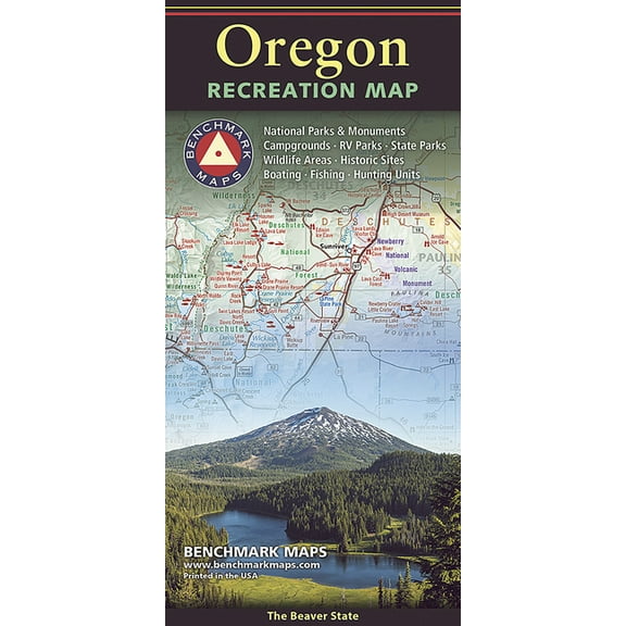 Benchmark Oregon Recreation Map, (Paperback)