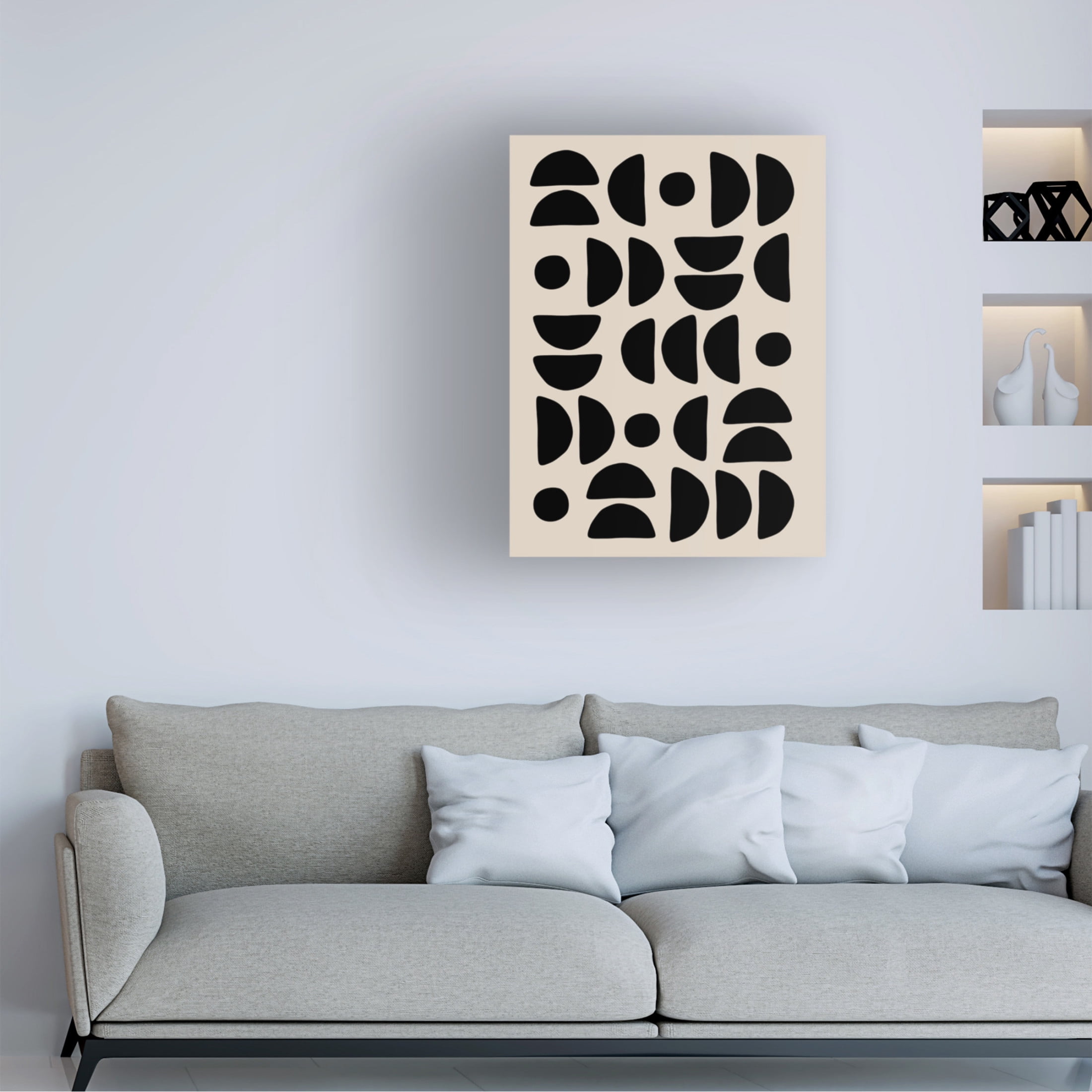 Trademark Fine Art Elena Ristova Geometric Pattern Artwork Canvas Wall Art