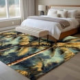 thumbnail image 4 of 6'x9' Area Rugs, Palm Tree Indoor Outdoor Area Rug for Living Room Bedroom, Retro Summer Botanical Tropical Plant Leaves Washable Bathroom Rugs Kitchen Floor Carpet Mats Home Decor Aesthetic, 4 of 8