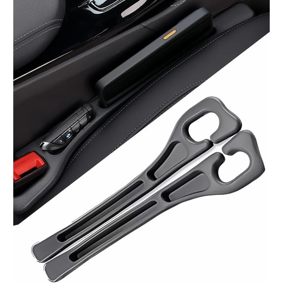 Linvycle 2 Pack Car Seat Gap Filler, Seat Gap Plug Prevent Dropping Items, Flexible EVA Car Seat Crevice Blocker for Phone Keys Coins, Universal Car SUV Truck Interior Accessories