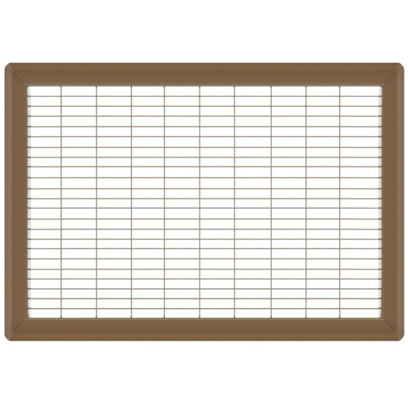 12in x 20in Imperial Brown Heavy Gauge Steel Floor Grille - Heating and Cooling Air Vent