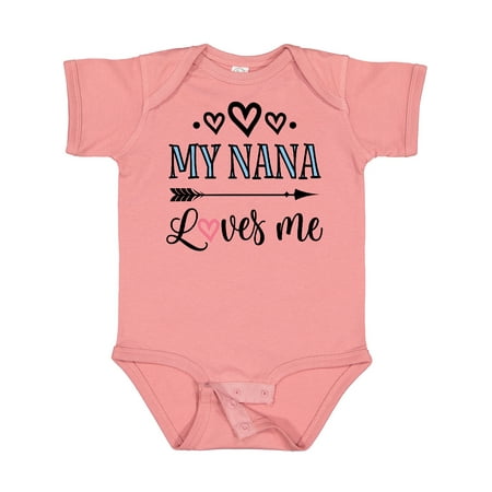 

Inktastic My Nana Grandma Loves Me Girls Gift Baby Girl Bodysuit