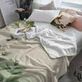 thumbnail image 3 of Watercolor Plant Throw Flannel Blanket 30x40In Hummingbird Green Leaf Linen Texture Super Soft Cozy Bed Blanket, Lightweight Plush Fuzzy Bed Throw for Bedroom Sofa Couch Living Room, 3 of 4
