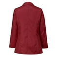 thumbnail image 3 of PENGXIANG Blazers Décontractés pour Femmes Ouvert devant Manches Longues Col à Revers Vestes de Travail Bureau avec Poche, 3 of 4