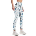 thumbnail image 2 of Rent-Free Blackbeard Sketches - blue Leggings Pants sport harem pants workout clothes for legings for fitness Womens Leggings, 2 of 6