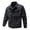 Black, variant on MexChoioe Mens Lapel Collar Cargo Jacket Full Zip Multi Pockets Lightweight Fall Casual Outerwear for Mens