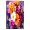 thumbnail image 2 of Bouquet de Fleurs Aquarelle - Grande Oeuvre Florale sur Toile, 2 of 3