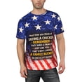 thumbnail image 4 of Omeoer Funny Chicken Meme T-Shirt Family Bucket Humor Graphic Tee Patriotic American Flag Short Sleeve Shirt for Men Women, 4 of 7