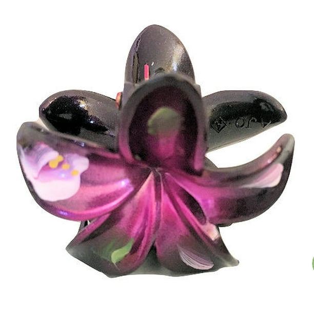 Large Dark Pink Flower Hair Clip Clamp Claw