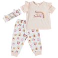 thumbnail image 1 of CHUANK Girl 3 PC French Terry Jogger Set  Sizes Newborn-24 Months, 1 of 2