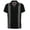 Black/Grey1, variant on Men's Modern Fit Short Big & Tall Sleeve Guayabera Button Down Shirt (Medium, Black/Teal1)