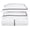 Black, variant on Miller Cotton Embroidered 3-Piece Duvet Cover Set by Blue Nile Mills, Full/Queen, Gray-Gray