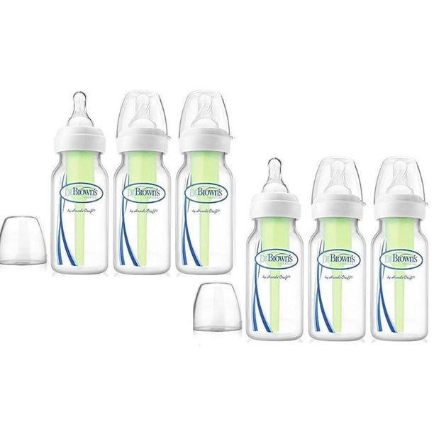 Botellas Dr. Brown's 6 Piezas 4 Oz Opción con o sin Ventilación