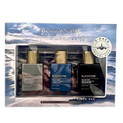 Blackstone Black Oud, Sandalwood & Sea Surf Set Fragrance - 3 FL OZ / 90 mL Eau de Parfum - Notes of Bergamot, Leather, Sandalwood & Cedarwood - Long-Lasting Luxury Scent for Men