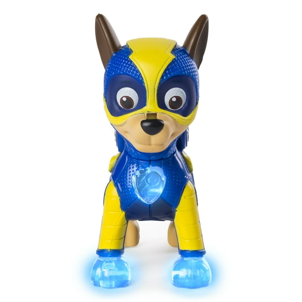 PAW Patrol - Mighty Pups Chase Figure with Light-up Badge and Paws, for