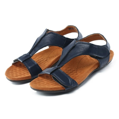 

Women s Sandals Ladies Slippers Comfort with Adjustable Strap Buckle Walking Thongs Flat Heel Flip Flops