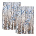 thumbnail image 2 of Blue Brown Forest Kitchen Towels Set of 2, Modern Oil Painting Art Absorbent Dish Towels for Kitchen, Microfiber Hand Towel, Quick Drying Tea Towel for Cleaning Decorative Dishcloths, 2 of 7