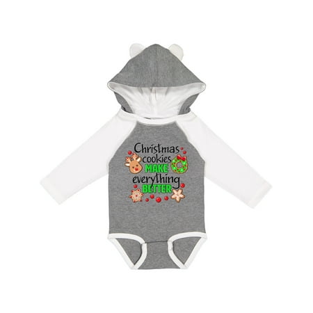 

Inktastic Christmas Cookies Make Everything Better Gift Baby Boy or Baby Girl Long Sleeve Bodysuit