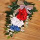 thumbnail image 4 of Hydrangea Swag Wreath Primavera Verano Floral Seda Flor Swag Garnd para puerta dentera Farmhouse Swag Colgador de puerta decorativo Teardrop Swag perfecl botín de lágrima, 4 of 8