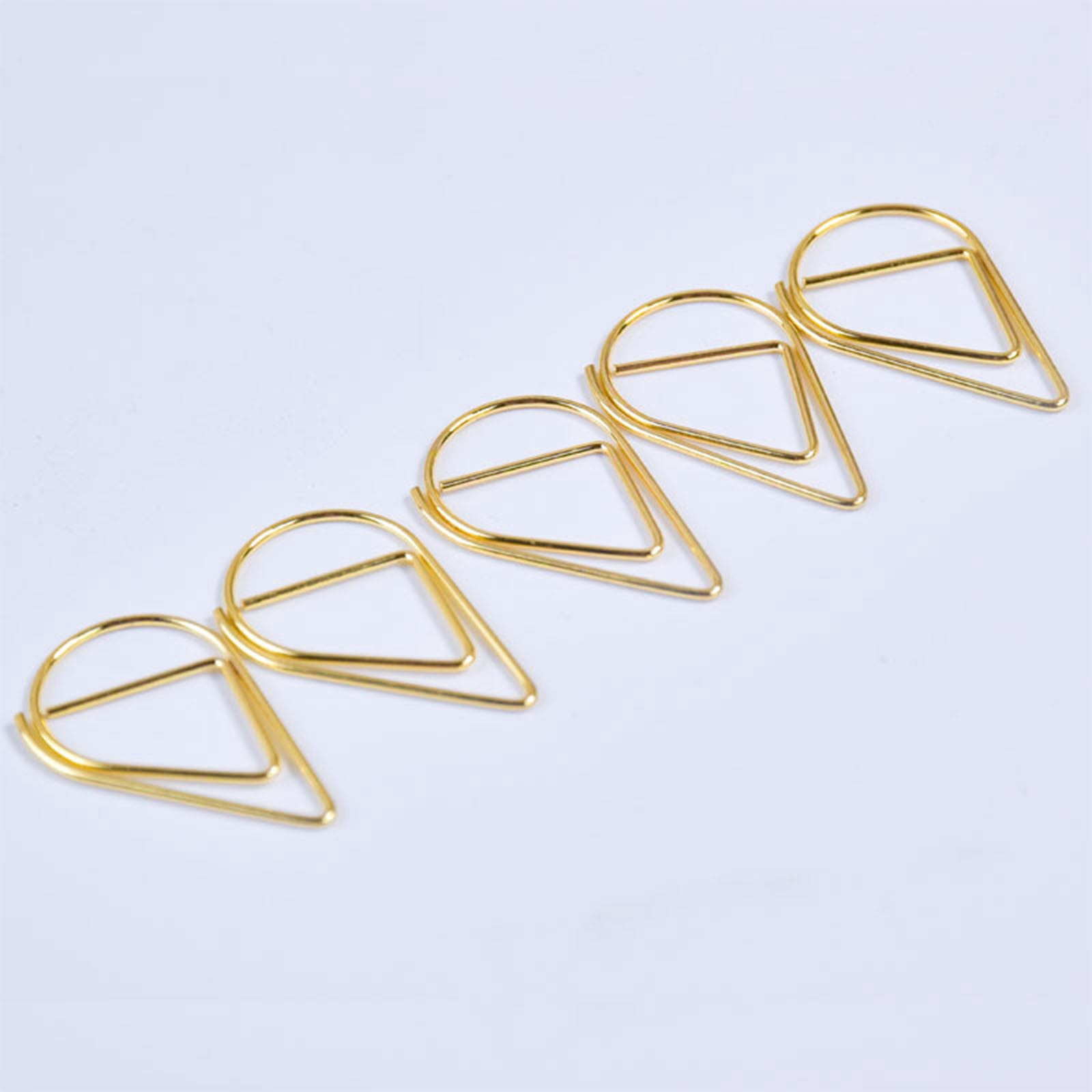 Cute Paper Clip,Stainless Steel Drop-Shaped Paper Clips,Rust