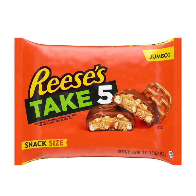 Reese's Take 5 Pretzel, Peanut, Chocolate, Mini Candy Bars Reese's Take 5 Pretzel, Peanut, Chocolate, Mini Candy Bars