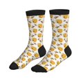thumbnail image 4 of Crew Socks for Women Men, beehives honey bees cute  Moisture Running Athletic Football Striped Socks Cushion Tube Socks, 4 of 7