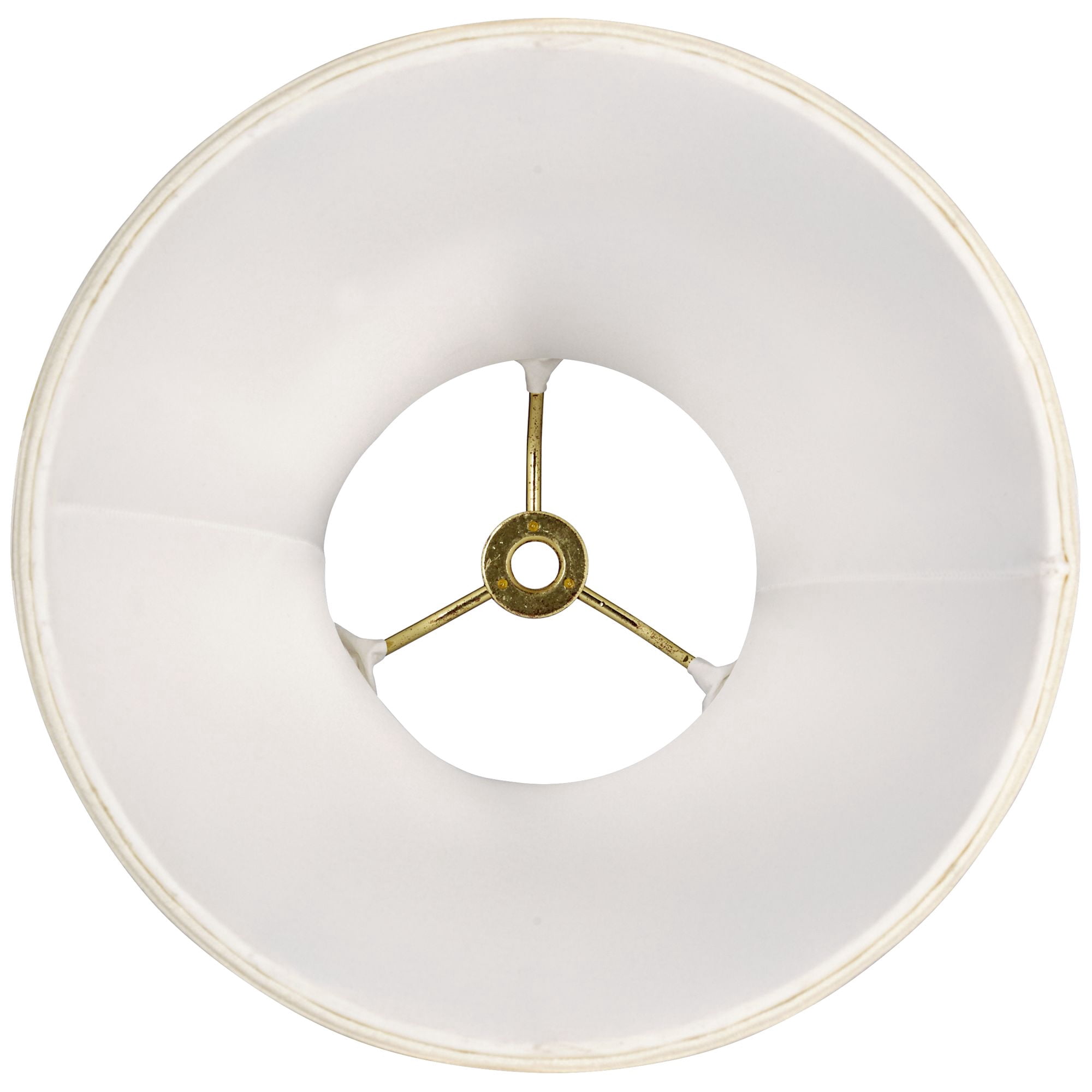 Imperial Shade Set of 2 Round Bell Lamp Shades Cream Small 4.5" Top x 9" Bottom x 8" Slant x 7.5" High Spider with Replacement Harp and Finial Fitting