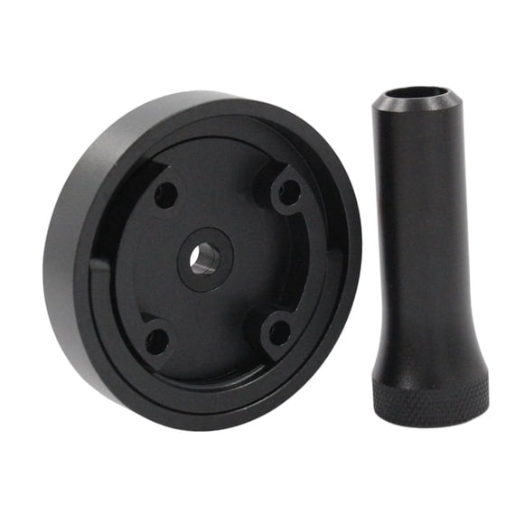 davian Universal Gas Cap Adapter Fuel Flap Bypass Opener Cylinder Leakproof Easy Installation Car Accessories with Aluminum Alloy Suitable for Automotive Smo Black