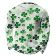 thumbnail image 1 of Camisa Del Día de San Patricio Hombres de Manga Larga de Manga Larga Cuello Redondo Tops Casuales Muy Cómodos Tejido Elástico Súper Suave para Fiesta Festival Vacaciones Viaje Calle Uso Diario, 1 of 6