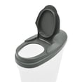 thumbnail image 3 of Mainstays 3 Pieces Grey Plastic Cereal Keeper Set with Lids, Food Storage Containers for Countertop and Pantry, 3 of 5