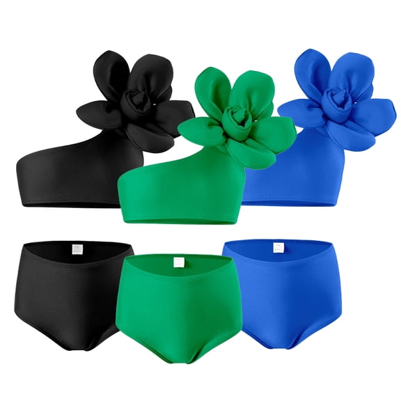 LYMAYTER Toddler Kids Two Piece Swimsuit Baby Quick Dry Bathing Suit Beach Sport Tankini Swimwear for 2-12T