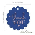thumbnail image 6 of Inkdotpot Pack Of 50 Thank You Bridal Shower Favor Paper Tags Craft Real Rose Gold Foil Hang Tags, 6 of 7