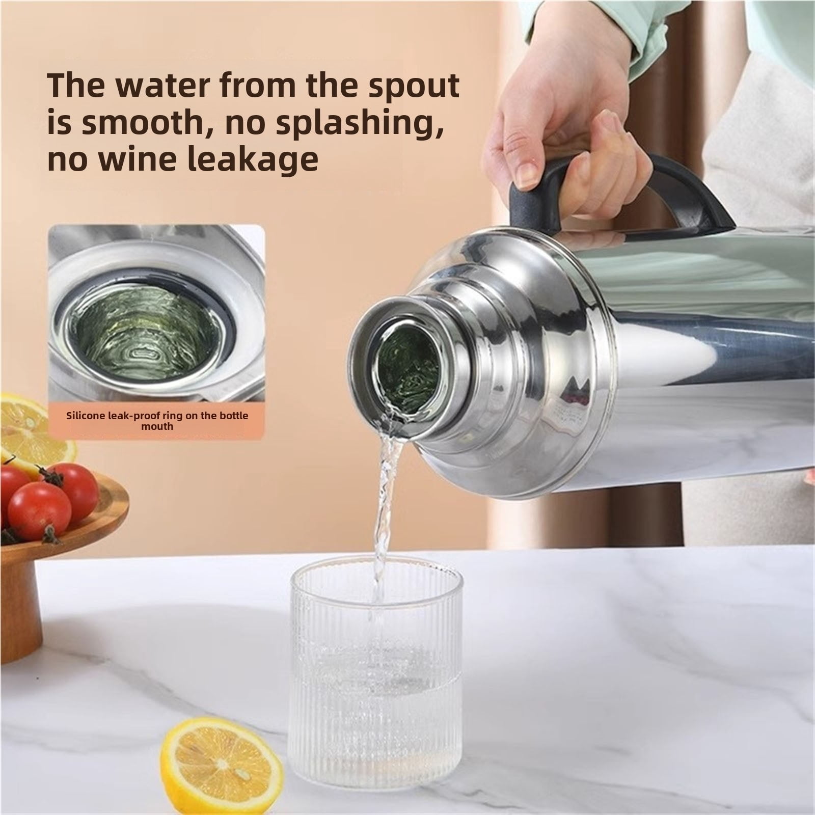 3.2L Chinese Style Retro Double Mug Vacuum Insulated Water Bottle