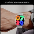 thumbnail image 4 of Relaj de rastroador de actividadas, modo de eJercio detectcióne de sueño relaj Inteligente con auriculares paso calórie silver acero banda para dormir, 4 of 7