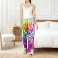thumbnail image 6 of Lsque Colorful Glitter Dagon Fruit Print Women's Pajama Pants, Lounge Pant - Comfortable Home Wear,Elastic Waistband, Stylish Design-X-Large, 6 of 9