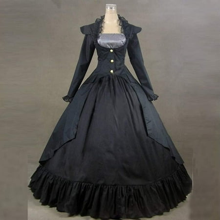 UPPADA Plus Size Victorian Dress for Women Lace Up Flare Sleeve Ball Gown with Corset Evening Party Maxi Gowns Vintage Cocktail Dress Wedding Dresses Early Prime of Day Deals 2024