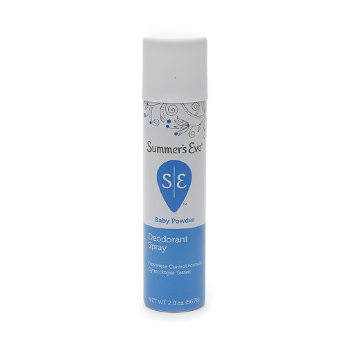 Summers Eve Feminine Deodorant Spray, Baby Powder 2 Oz