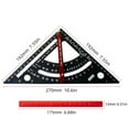 thumbnail image 5 of 7inch Layout Tool Triangle Ruler Carpenter Rafter Framing Square Adjustable Combination Square Woodworking Tool, 5 of 11