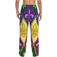 thumbnail image 3 of Fotbe Mardi Gras4 Men's Pajama Pants,Sleepwear Pants,Pj Bottoms Drawstring And Pockets-Small, 3 of 9