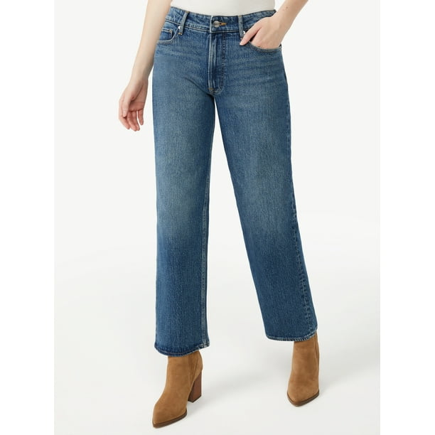 Free Assembly - Free Assembly Women's Relaxed 90's Jean - Walmart.com ...