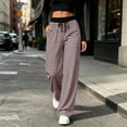 thumbnail image 2 of Tqcoqu Women's 2026 Striped Wide Leg Pants Sweatpants with Pocket, Knit Drawstring Elastic Waist Pj Bottom Casual Pants, Daily Home Wear Fall Outfits,Women's,Size S-XXL, 2 of 9