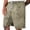 Clear, variant on Men's Shorts Men's Oktoberfest Print Distressed Casual Shorts for Festival Celebration and Casual Wear Army Green L