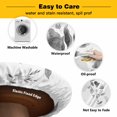 thumbnail image 3 of Elastic Fitted Round Tablecloth, Waterproof Stretch Table Cover for 55"-60" Tables, Washable Outdoor Tablecloths for Patio, Picnic, Camping, 3 of 9