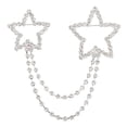 thumbnail image 1 of Fantasyard Pixel Shooting Star Charm Brooch Pin - Silver - 2.5 x 2.5 in., 1 of 1