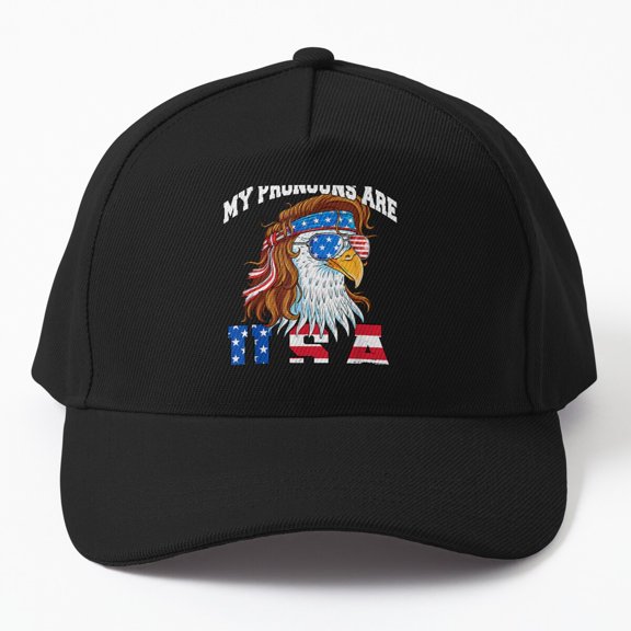 Eagle Fourth of July Baseball Hat, USA Flag American Bird Celebration Design Cap