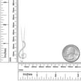 thumbnail image 2 of Gem Stone King Keren Hanan Inspired by Music 0.28 Ct White Created Sapphire E-F Lab Grown Diamond 10K White Gold Treble Clef Pendant, 2 of 4
